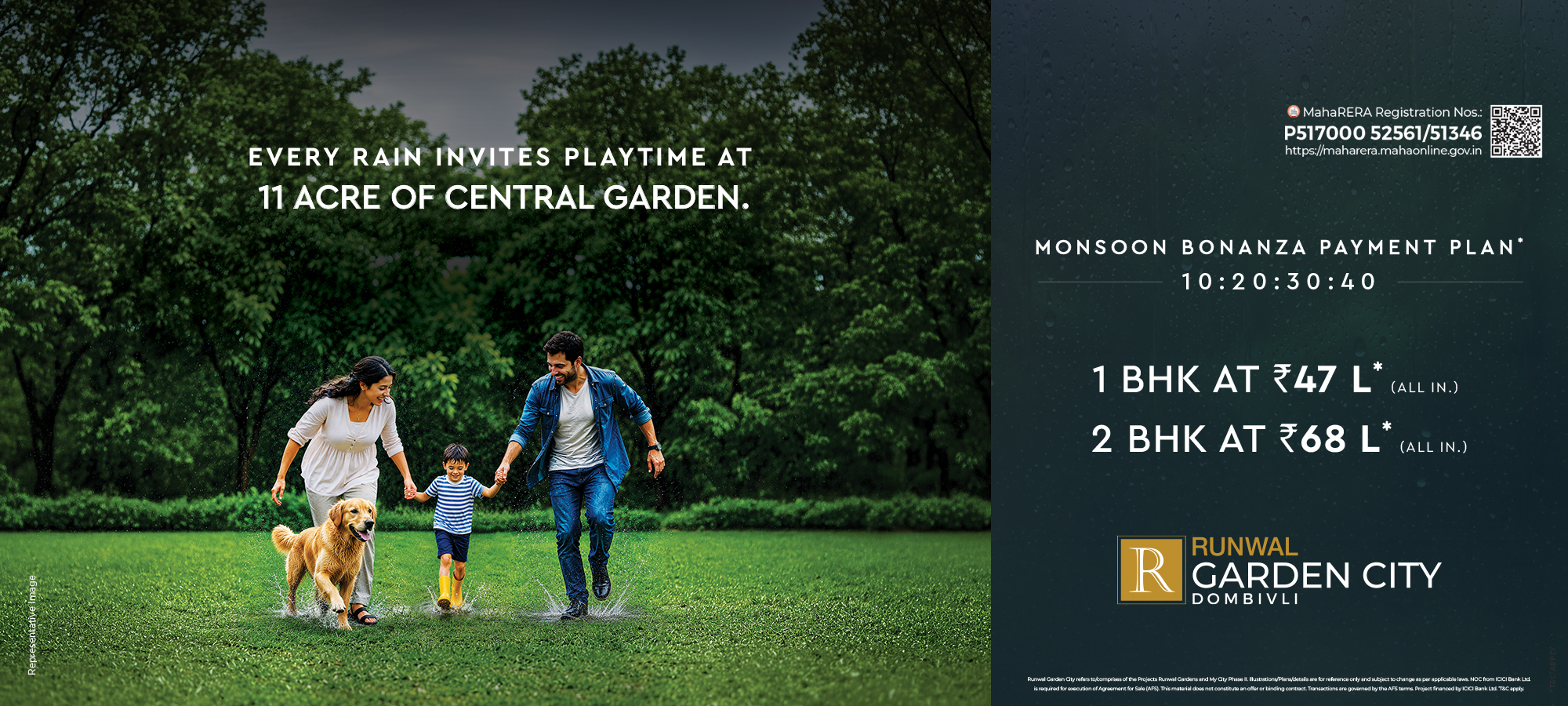 Runwal Garden city banner